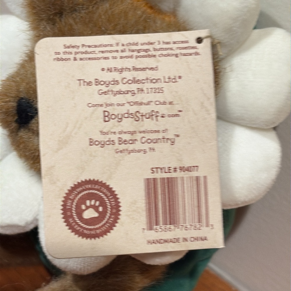 Boyd’s Bears Petals Daisydew Plush Teddy Bear - Picture 9 of 14